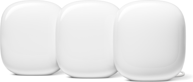 Google Nest WiFi Pro WiFi 6E -Mesh-järjestelmä, 3-pack