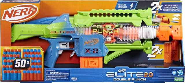 NERF Elite 2.0 Blaster Double Punch - skumprojektilpistol