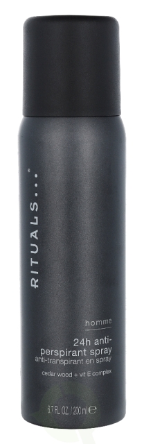 Rituals Homme 24H Anti-Perspirant Spray 200 ml Cedar Wood + Vit E Complex