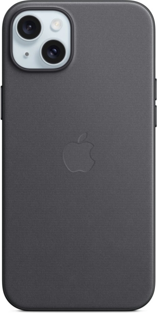 Apple iPhone 15 Plus FineWoven case with MagSafe, black