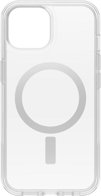 Otterbox Symmetry Clear for MagSafe -skyddsfodral, iPhone 15 / 14 / 13, genomskinligt