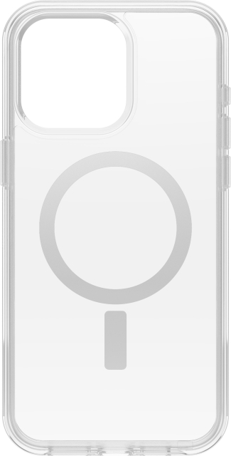 Otterbox Symmetry Clear för MagSafe -skyddsskal, iPhone 15 Pro Max, genomskinligt