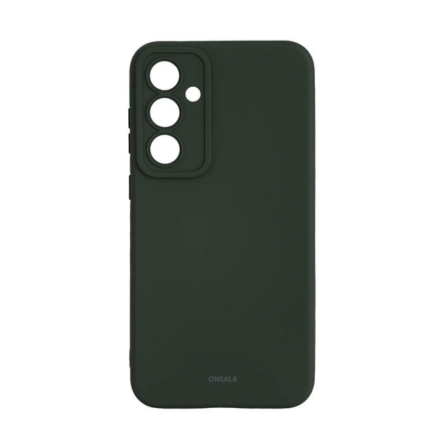 Onsala Phone Case with Silicone Feel Olive Green - Samsung S23 FE 5G