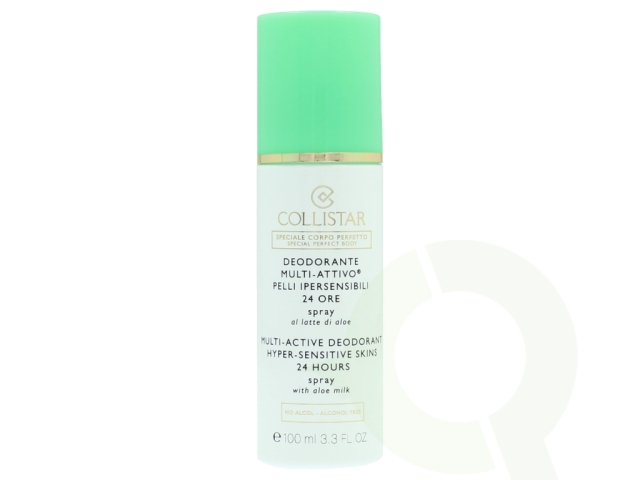 Collistar Multi-Active Deo Hyper-Sens. Skins 24H 100 ml Alcohol Free With Aloe Milk