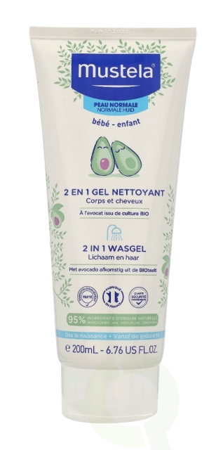 Mustela 2-In-1 Cleansing Gel 200 ml Normal Skin