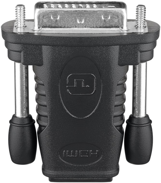 Goobay HDMI™/DVI-D-adapter, förnicklad HDMI™-uttag (typ A) > DVI-D-kontakt Dual Link (24 + 1 pin)