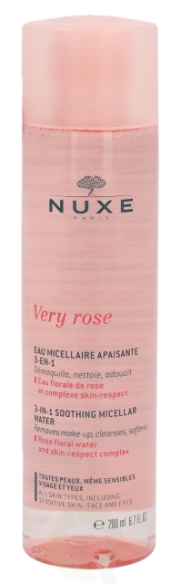 Nuxe Very Rose 3-In-1 Soothing Micellar Water 200 ml All Skin Types, Including