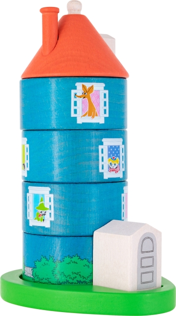 Mumin - stapelbart Muminhus, trä