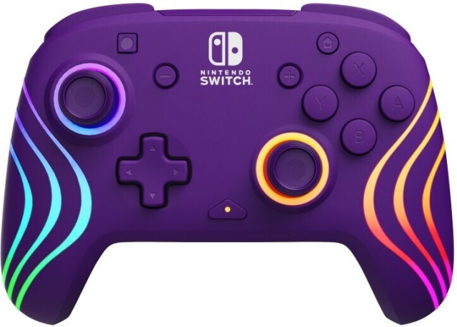 PDP Gaming Afterglow Wave Wireless Controller - trådlös spelkontroll, lila, Switch