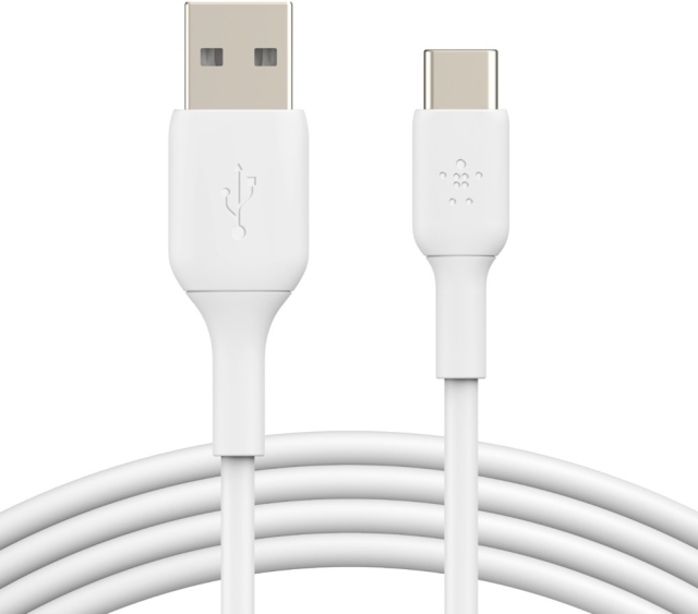 Belkin BOOST CHARGE™ USB-A - USB-C-kabel, 0,15 m, vit
