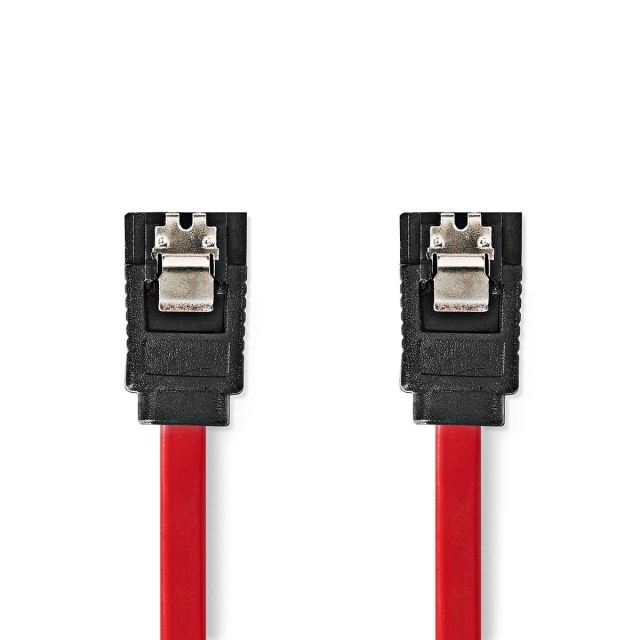 Nedis SATA Cable | 1.5 Gbps | SATA 7-Pin Female | SATA 7-Pin Female | Nickel Plated | 0.50 m | Flat | PVC | Red | Box