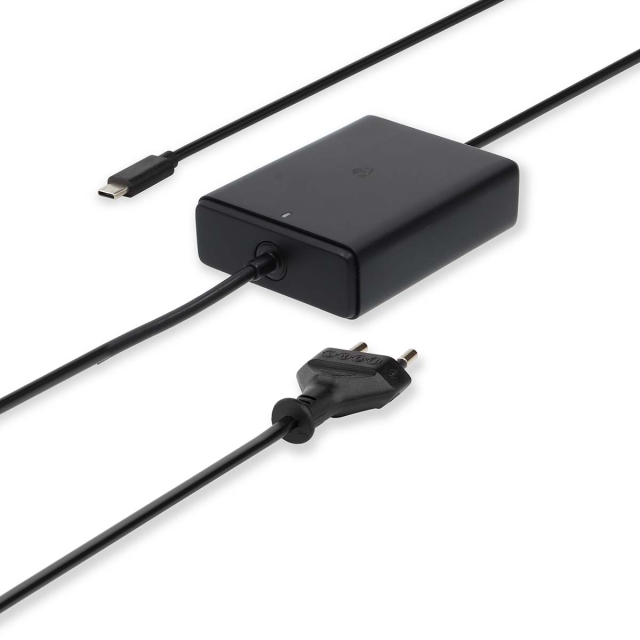 Nedis Notebook Adapter | 45 W | 5 / 9 / 12 / 15 / 20 V DC | 2.25 / 2.33 / 2.92 / 3.0 A | Used for: Notebook / Smartphone / Tablet | Euro / Type-C (CEE 7/16)