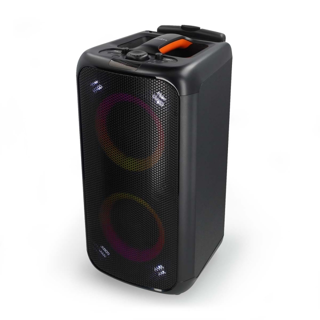 Nedis Bluetooth® Party Speaker | Battery play time: 5 hrs | 240 W | Carrying handle | Party lights | Equalizer | Black / Orange