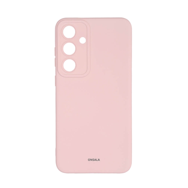 Onsala Phone Case with Silicone Feel Chalk Pink - Samsung S24+ 5G