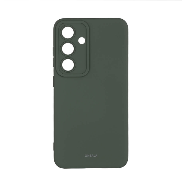 Onsala Phone Case Silicone Olive Green - Samsung S24 5G