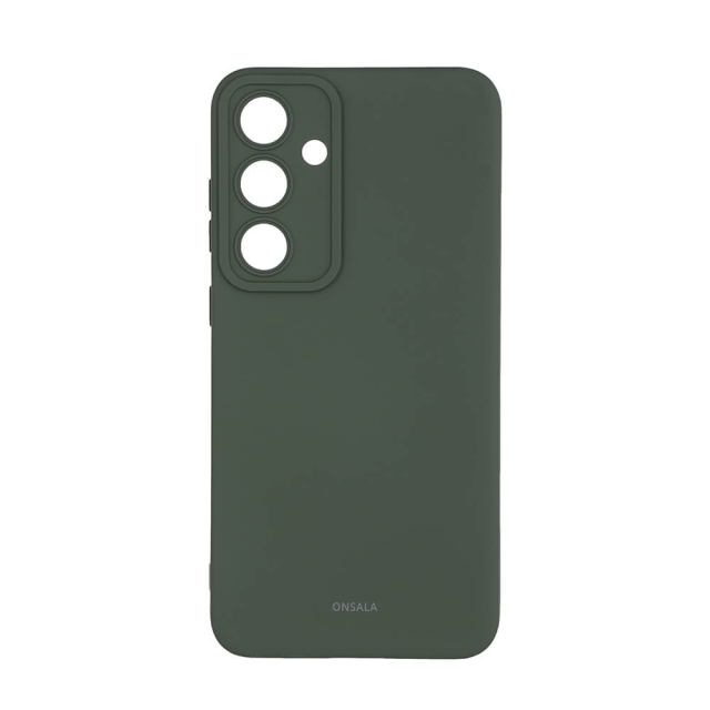 Onsala Phone Case with Silicone Feel Olive Green - Samsung S24+ 5G