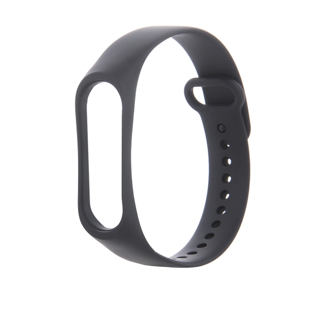 Silicone Wristband for Xiaomi Mi Band 3 / 4, Black