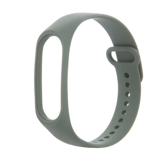 Silicone Wristband for Xiaomi Mi Band 3 / 4, khaki
