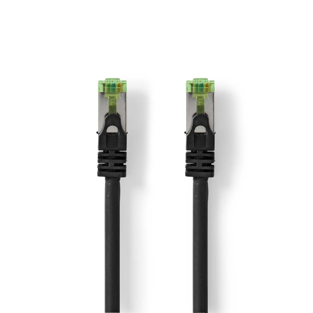 Nedis CAT7 Cable | S/FTP | RJ45 Male | RJ45 Male | 3.00 m | Round | LSZH | Black | Label