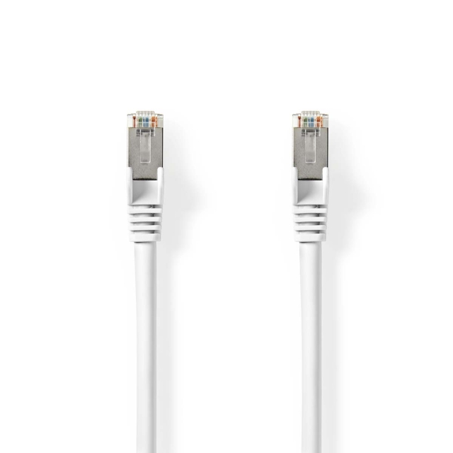 Nedis Cat 8.1 Cable | S/FTP | RJ45 Male | RJ45 Male | 2.00 m | Round | LSZH | White | Label