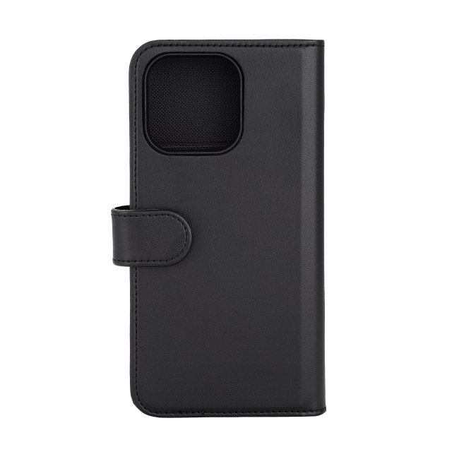 DELTACO Wallet case, 2-in-1, iPhone 15 Pro Max, magnetic cover,black