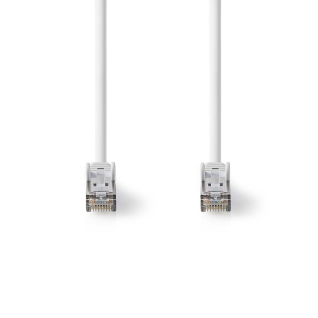Nedis Cat 8.1 Cable | S/FTP | RJ45 Male | RJ45 Male | 1.00 m | Round | LSZH | White | Label