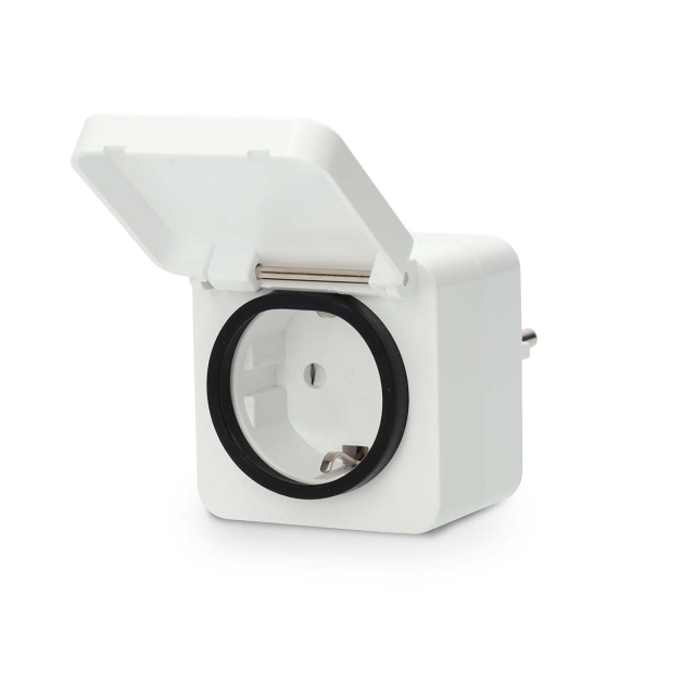 Nedis SmartLife Smart Plug | IP44 | Power meter | 3680 W | Type F (CEE 7/7) | -25 - 55 °C | Android™ / IOS | White | 1 pcs