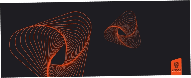 Liocat PD 683 - Gaming Mouse Pad XXL, Black