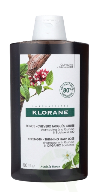 Klorane Strenghtening Shampoo With Quinine & Org. Edelweiss 400 ml