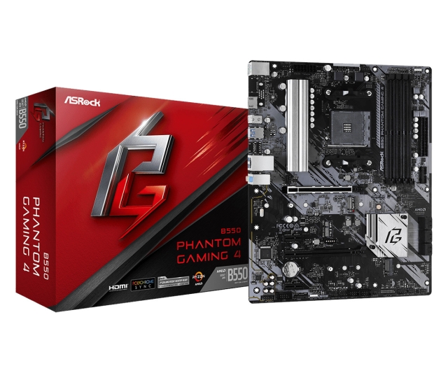 ASRock B550 Phantom Gaming 4 ATX  AM4 AMD B550