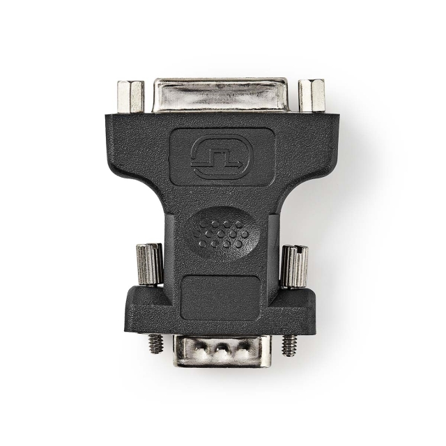 Nedis VGA Adapter | VGA Male | DVI-I 24+5-Pin Female | Nickel Plated | Straight | ABS / Metal | Black | Blister