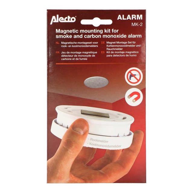 Alecto Magnetic mounting kit for smoke detectors and carbon monoxide alarms