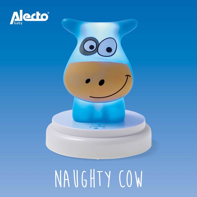 Alecto LED night light cow blue