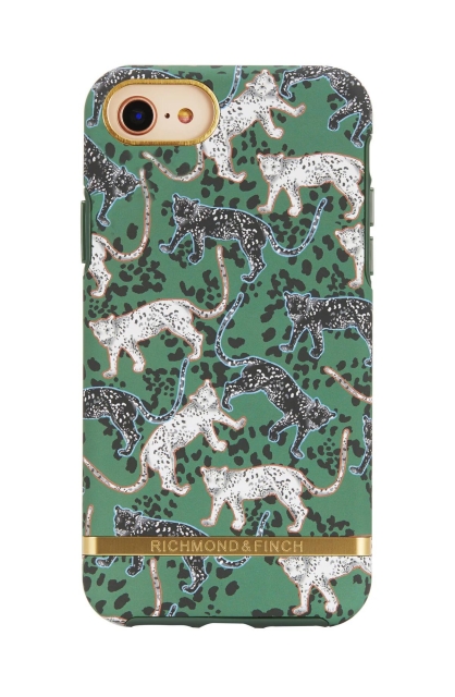 Richmond & Finch iPhone 7/8/SE2 Case, Green Leopard