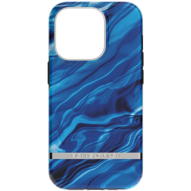 Richmond & Finch iPhone 14 Pro case, Blue Waves