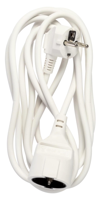 Nordic Quality Extension cord with grounding, 3m