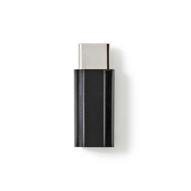Nedis USB Adapter | USB 2.0 | USB-C™ Male | USB Micro-B Female | 480 Mbps | Nickel Plated | Black | Box
