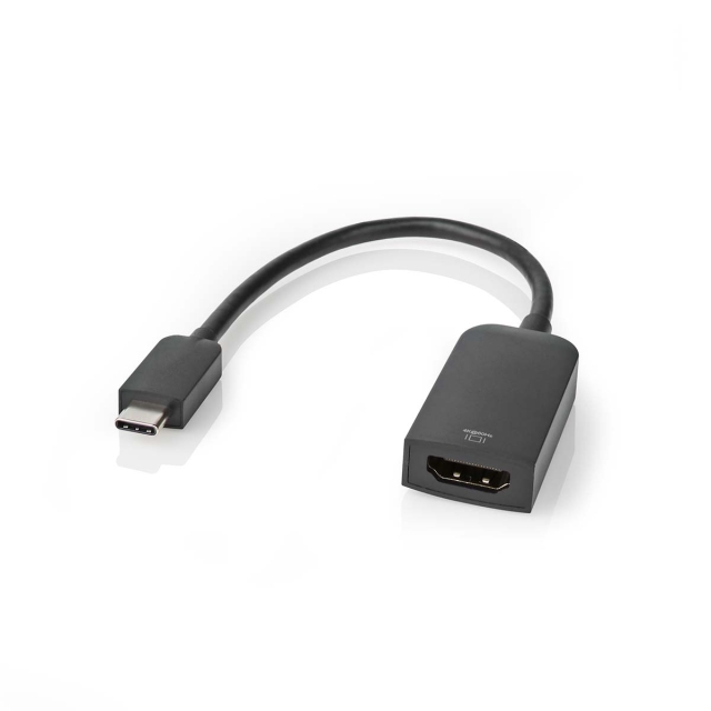 Nedis USB-C™ Adapter Cable | Type-C™ Male - HDMI™ Output | 0.2 m | Black