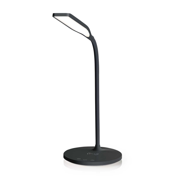 Nedis LED Lamp with Wireless Charger | Dimmer - On Product | LED / Qi | 15 W | With dimming | Cool White / Natural White / Warm White | 2700 - 6500 K