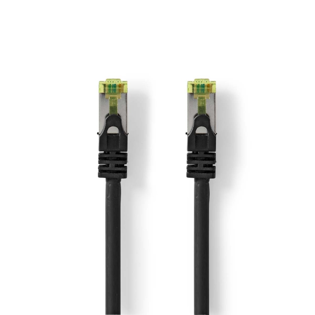Nedis CAT7 Cable | S/FTP | RJ45 Male | RJ45 Male | 2.00 m | Round | LSZH | Black | Label