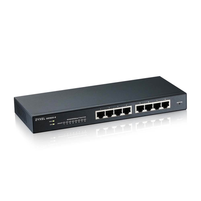 ZyXEL GS1900-8, 8 Port L2 Smart Switch