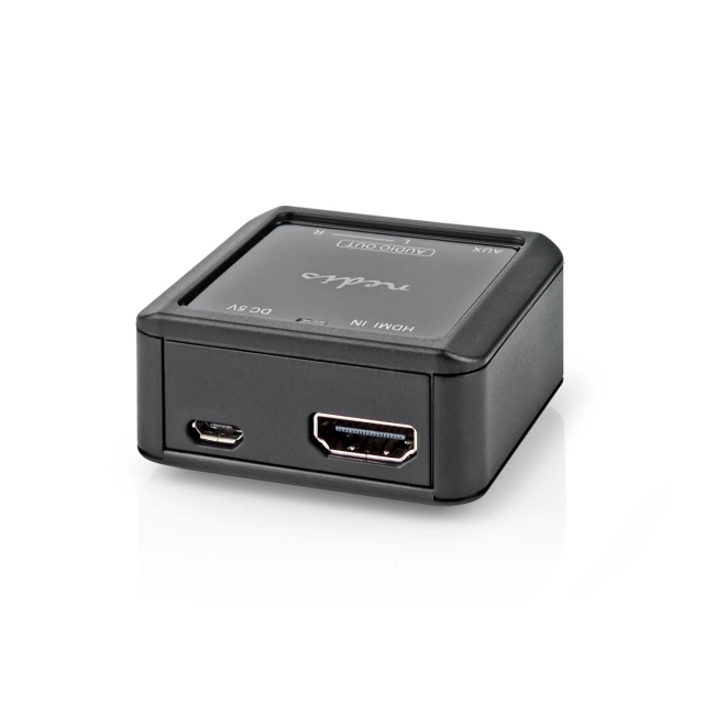 Nedis Digital Audio Converter | 1-way | Audio / video / data connections input: HDMI™ Input | Audio / video / data connections output: 1x 3.5 mm / 2x (2x RCA Female) | Automatic | Anthracite