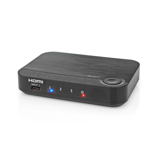 Nedis HDMI™ Converter | 1x USB-C™ / 2x HDMI™ Input | 1x HDMI™ Output | 1-way | 4K@60Hz | 18 Gbps | ABS | Anthracite