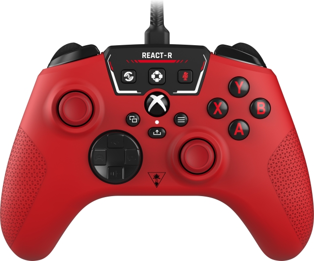 Turtle Beach React-R wired game controller, red, Xbox / PC