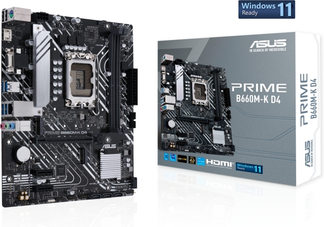 ASUS PRIME B660M-K D4 LGA 1700 mATX motherboard