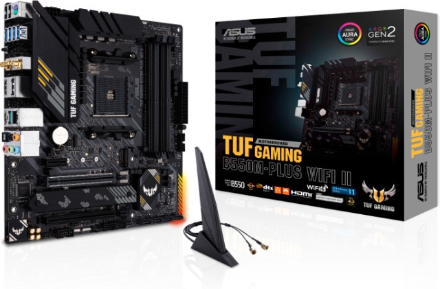 ASUS TUF GAMING B550M-PLUS WIFI II AM4 microATX motherboard
