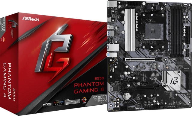 ASRock B550M PHANTOM GAMING 4 AM4 mATX motherboard