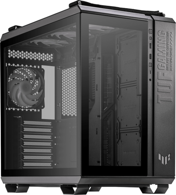 ASUS TUF Gaming GT502 PLUS TG ARGB ATX case with window, black