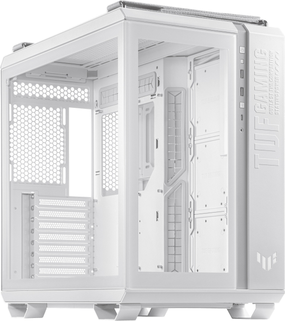 ASUS TUF Gaming GT502 PLUS TG ARGB ATX case with window, white