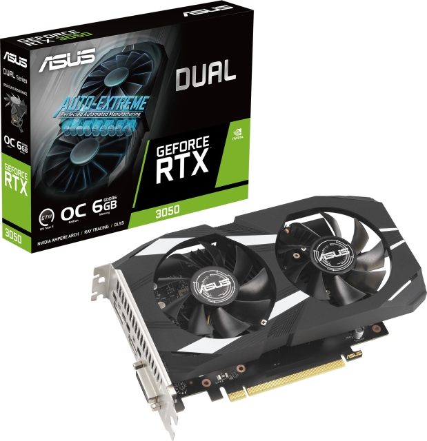 ASUS DUAL GeForce RTX 3050 OC 6GB graphics card